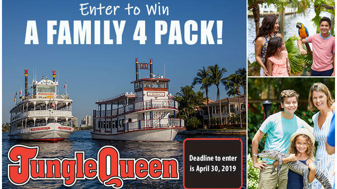 Enter to win a family four-pack to Jungle Queen