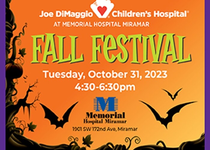 Halloween Fall Festival- Joe DiMaggio Children's Hospital Memorial ...