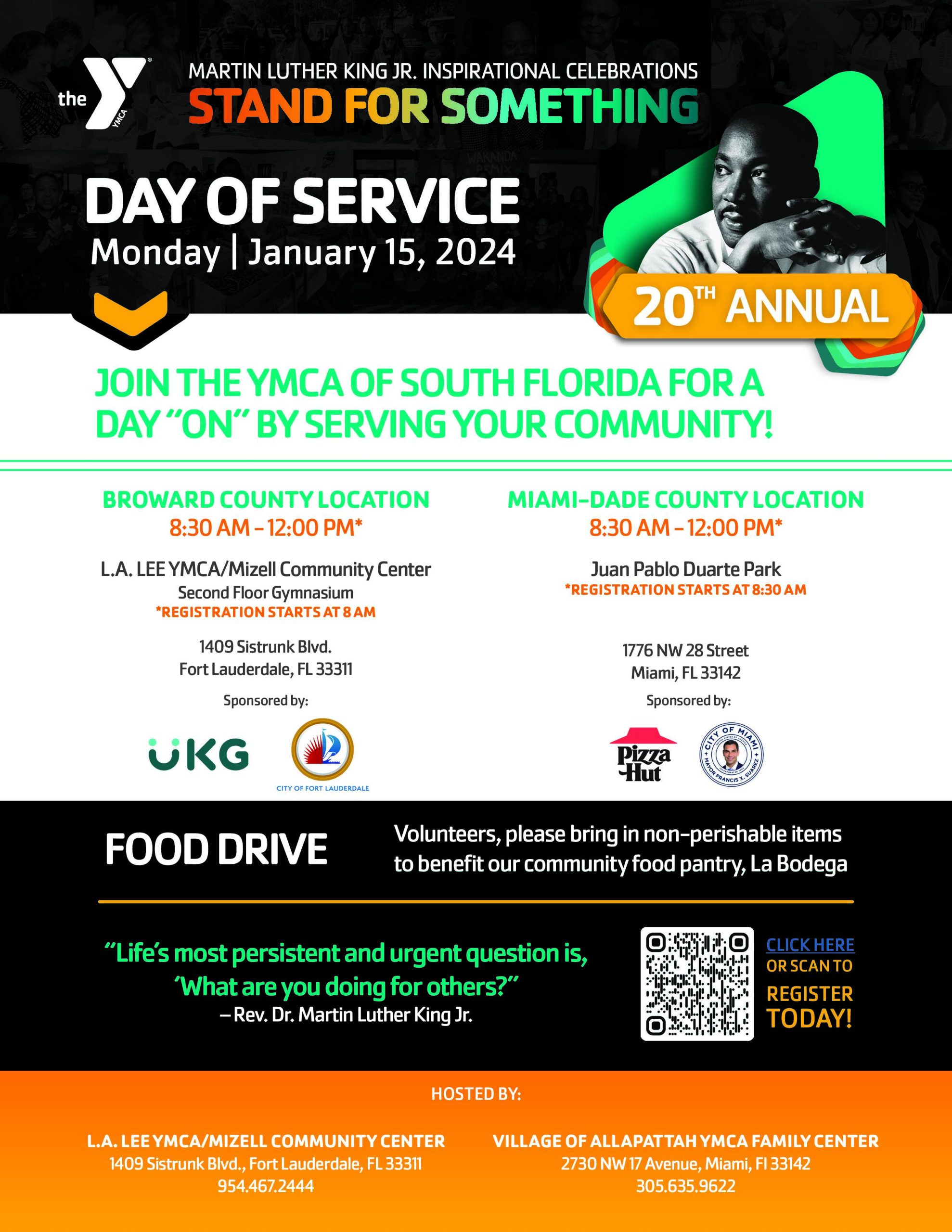 YMCA of South Florida’s 2024 Martin Luther King, Jr. Day of Service