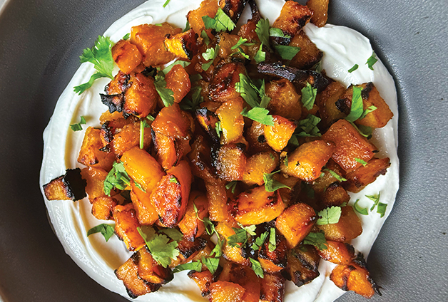 Maple-Miso Roasted Butternut Squash
